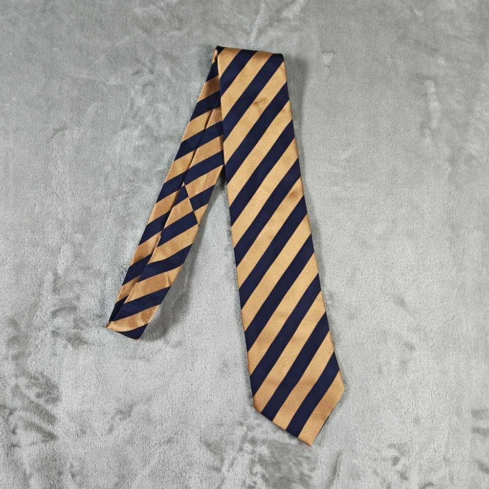 Vintage Etro Tie Men 57x3.75 Blue Striped Silk Made In Italy Formal Necktie Work